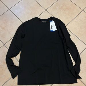 NWT Boston Traders Long sleeve Tee shirt - Black - Large